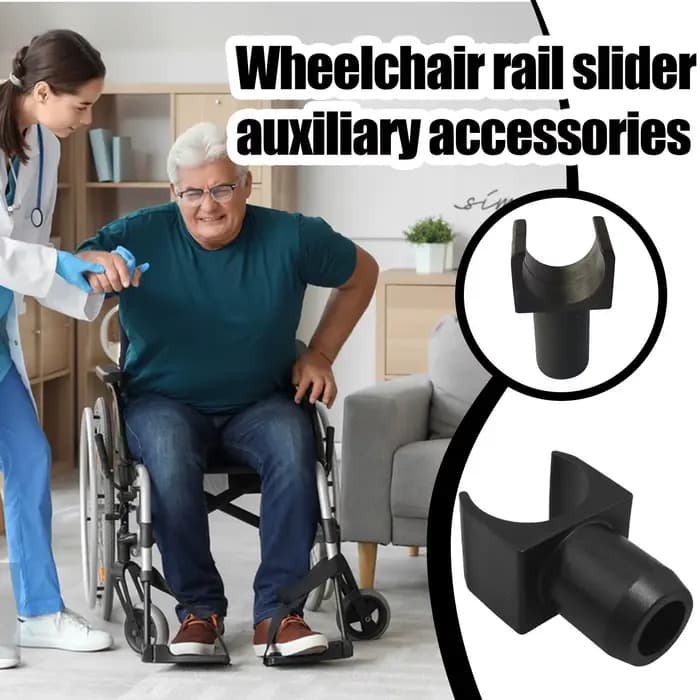 4 guides de rail de siège de fauteuil roulant en plastique