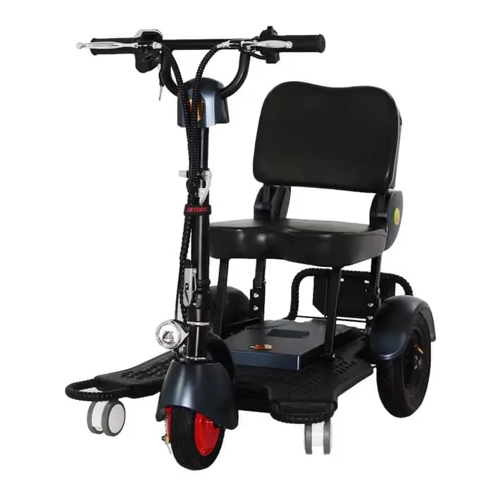 Trottinette Électrique Portable et Pliable de 10 Pouces, Tricycle à 3 Roues, 300W, 48V, avec mir Arr