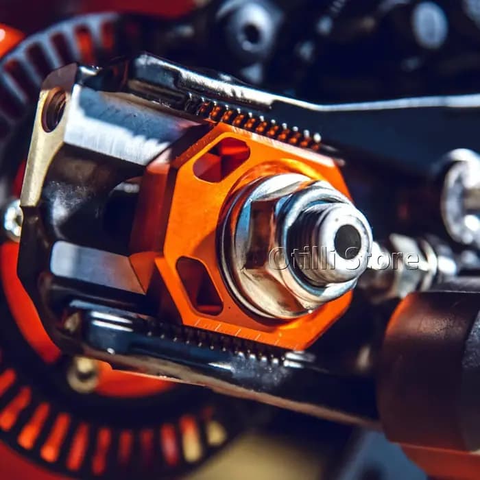 Bloc d'essieu arrière de moto Orange avec Logo