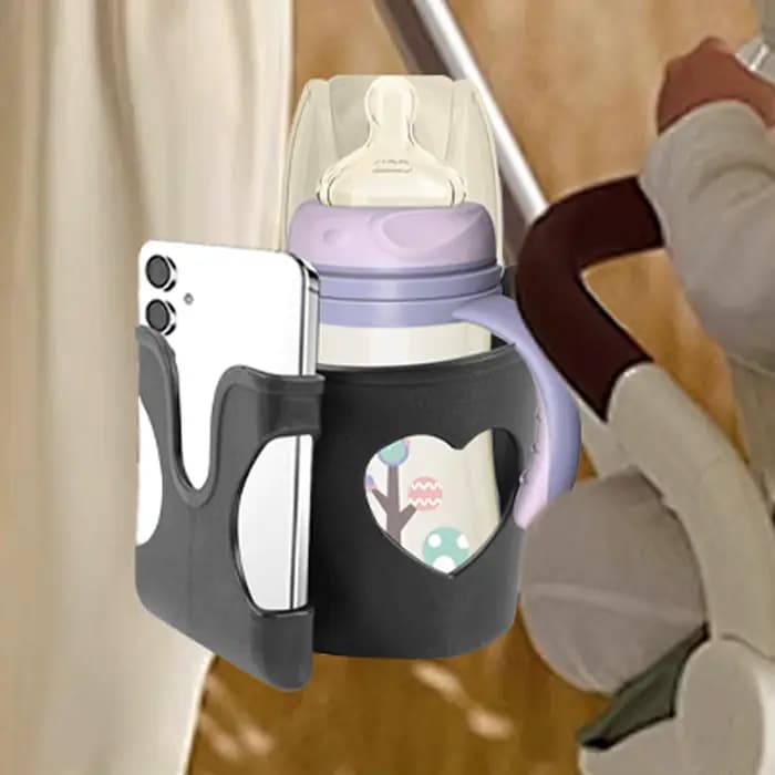 Support de tasse réglable pour déambulateur