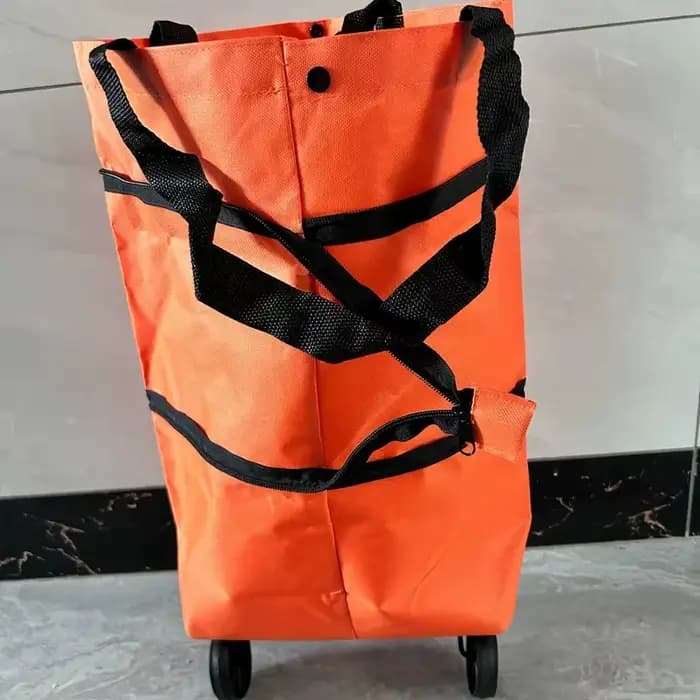 Chariot de courses pliable et portable avec roues | Chariot à main léger de type sac à dos pour us