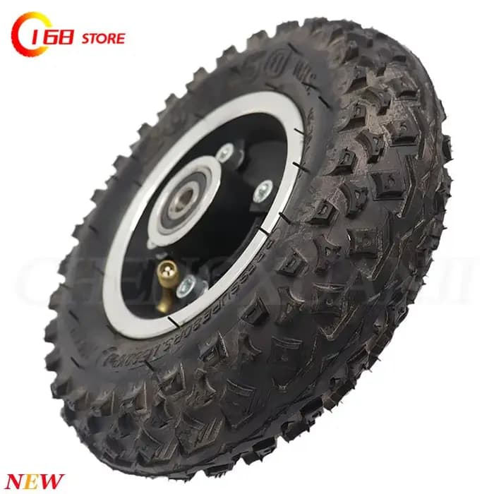 Roue pneumatique tout-terrain 200x50 pour fauteuil roulant électrique, chariot à main, avec engrenage d'entraînement et pneus intérieur et extérieur