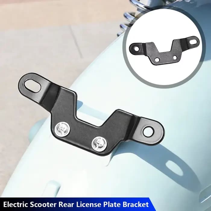 Support de plaque d'immatriculation arrière pour scooter électrique et vélo