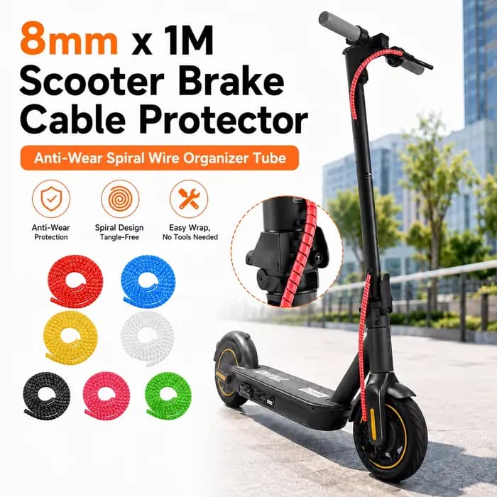 Fil caché de frein de scooter-câble de protection de fil de moteur de 1