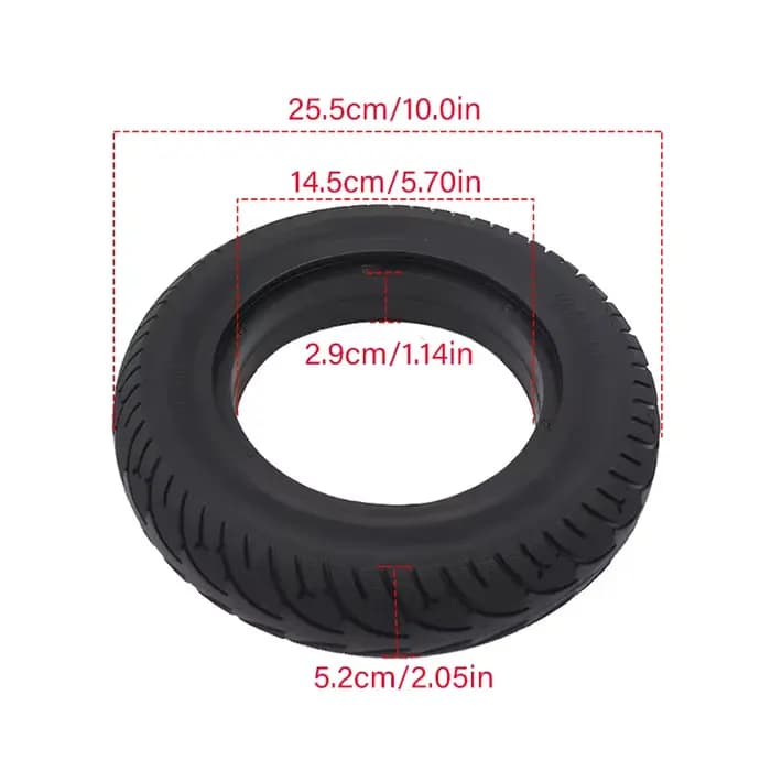 Pneus de roue sans chambre à air 10x2.50