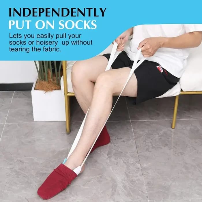 Outil d'aide à la mise des chaussettes sans se pencher pour personnes âgées, handicapées, enceintes – Dispositif d'assistance facile pour chaussettes, aides pratiques pour la vie quotidienne
