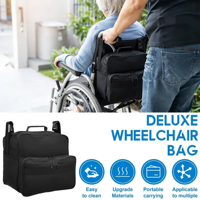 Sac de rangement étanche pour fauteuil roulant