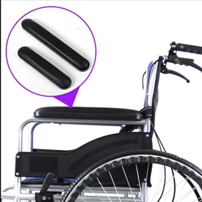 Remplacement d'accoudoir de fauteuil roulant en éponge de cuir durable avec vis