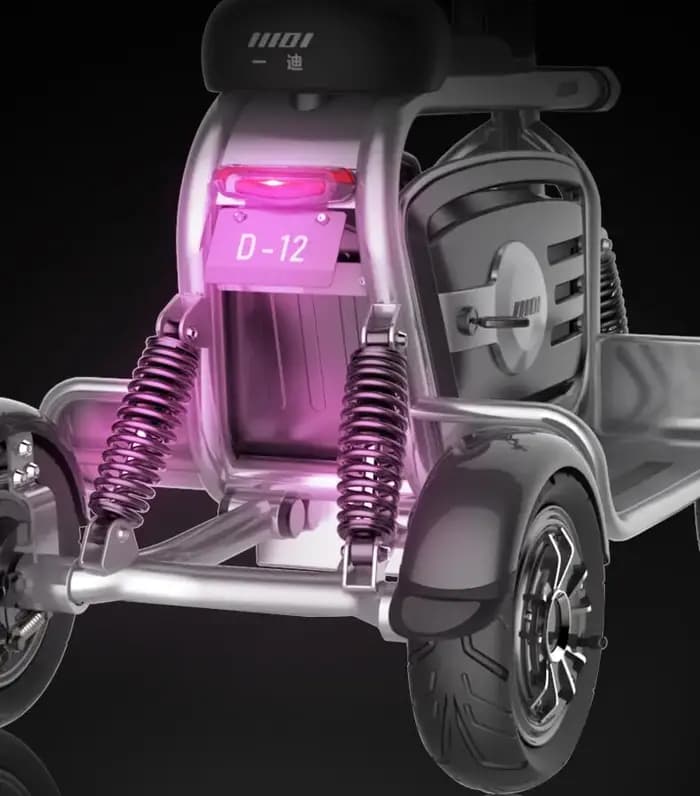 Scooter électrique à double moteur à 4 roues pour adultes