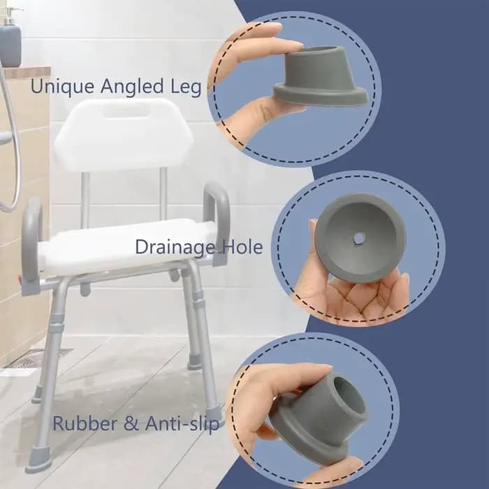 Pieds de rechange pour siège de bain et chaise de douche