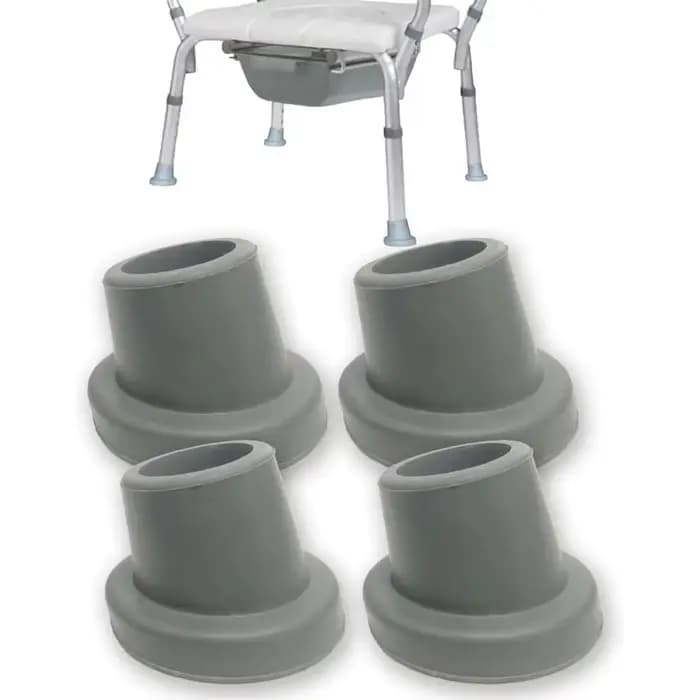 Embouts coordonnants en caoutchouc pour chaise de bain