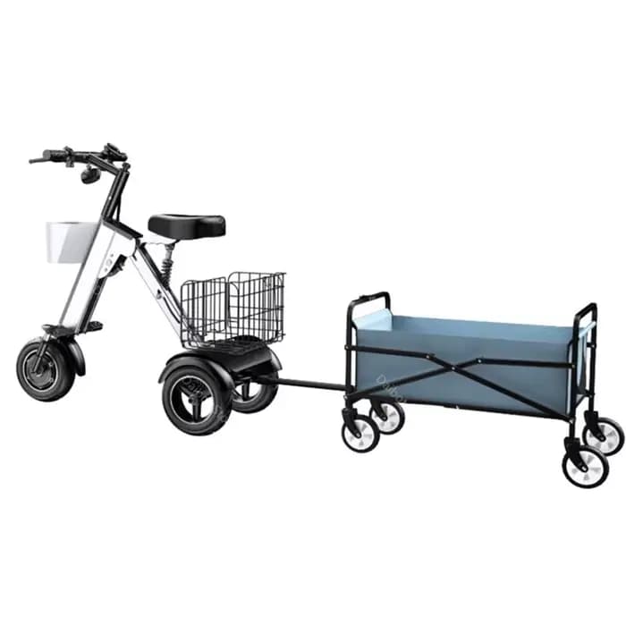 Trottinette Électrique Pliable à 3 Roues avec Siège et mir