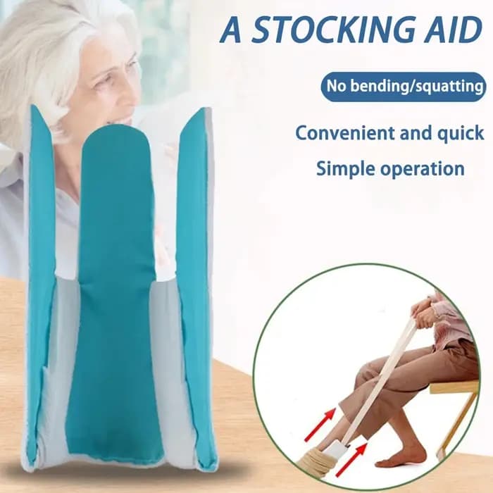 Outil d'aide à la mise des chaussettes sans se pencher pour personnes âgées, handicapées, enceintes – Dispositif d'assistance facile pour chaussettes, aides pratiques pour la vie quotidienne