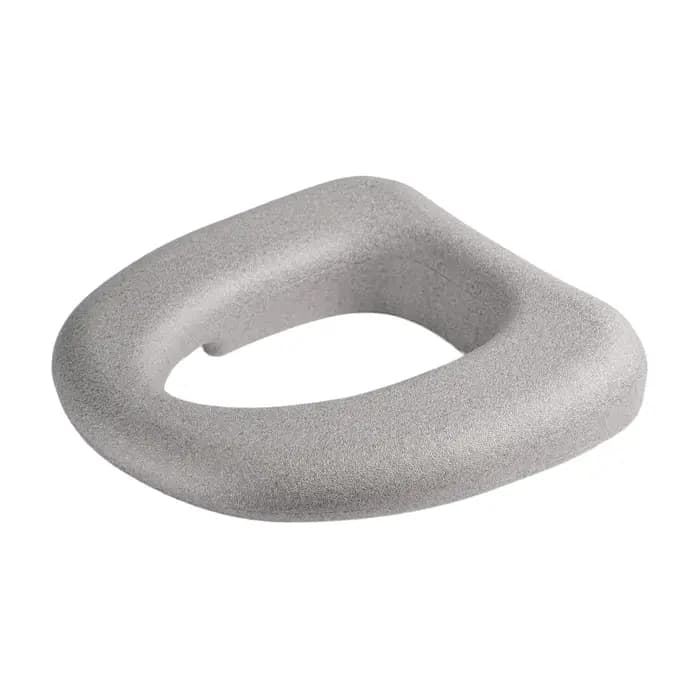 Rehausseur de siège de toilette rembourré pour un confort amélioré pour les seniors, réutilisable, a